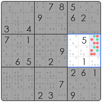 sudoku hidden single